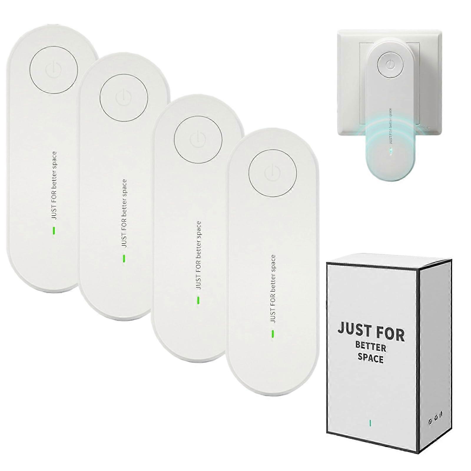 2026 Upgraded Negative Ion Air Purifier PlugIn Filter Odor Remover for Home Office (4pcs)