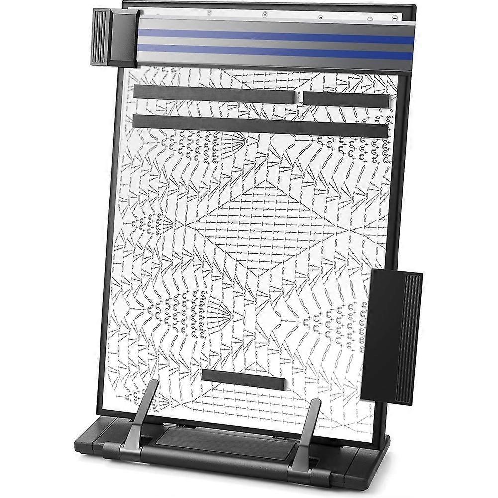 Knitting pattern holder with 4 magnets A