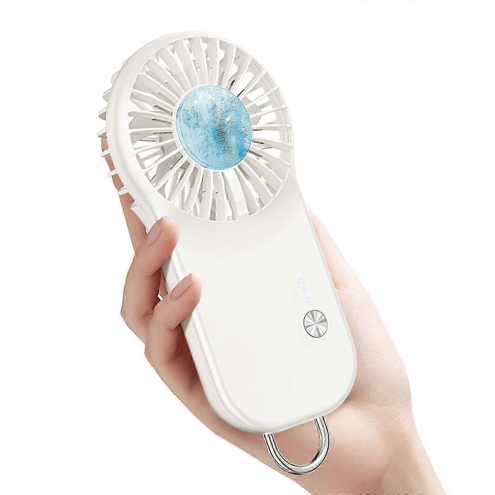 Portable Clip-on Cooling Fan with Ice Compress Tech for Outdoor & Commuting, Quiet, Multicolor