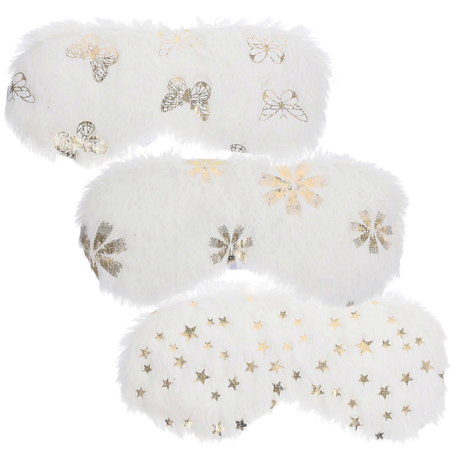 Eye Protection Masks for Plush Eye Masks 9Pcs Elastic White Covers