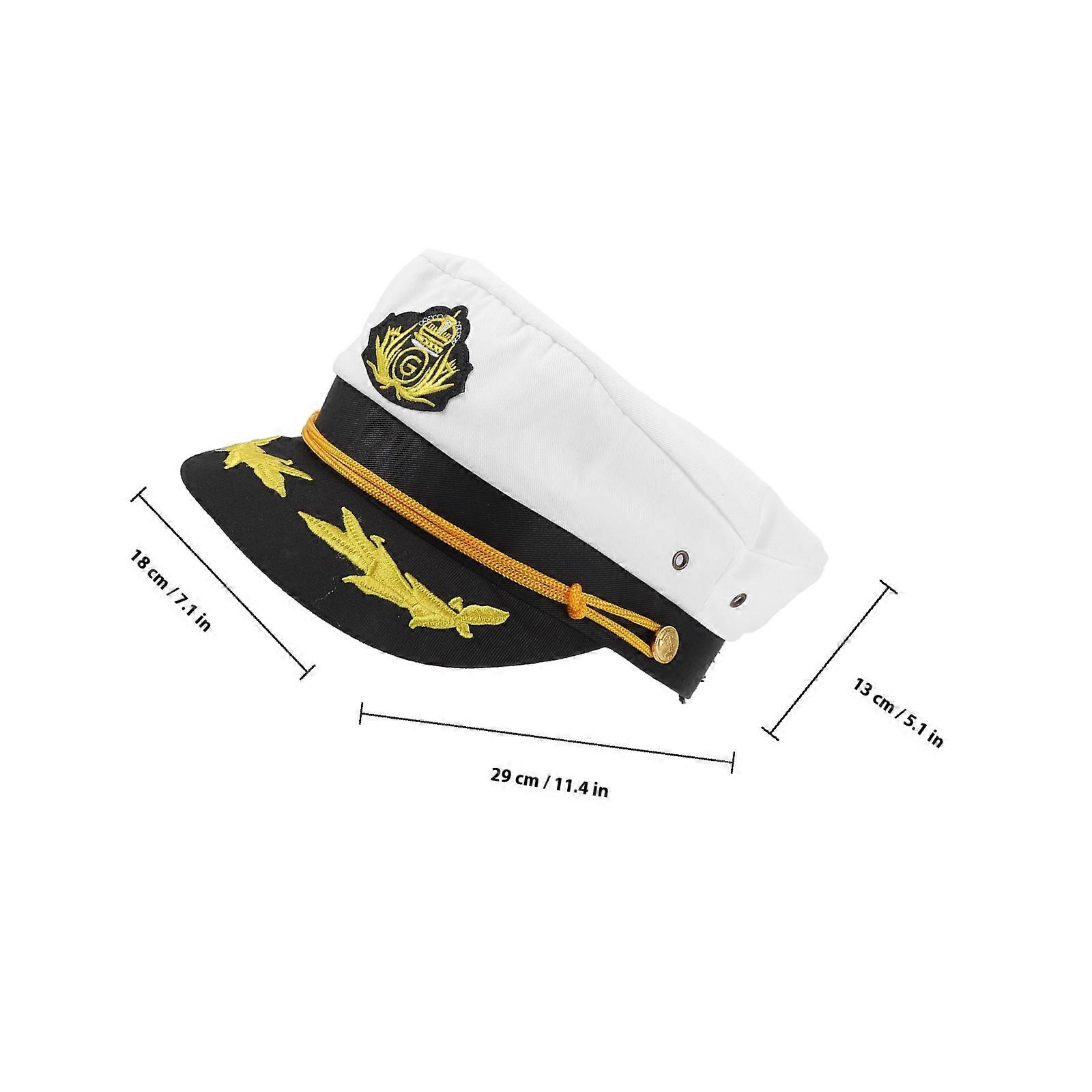 Multi Cotton Captain Hat for Adults Sailor Captain Hat