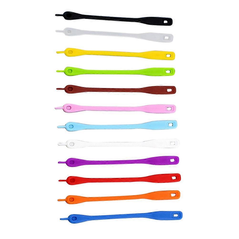 12Pcs Silicone Wine Glass Marker for Cup Identification Assorted Colors