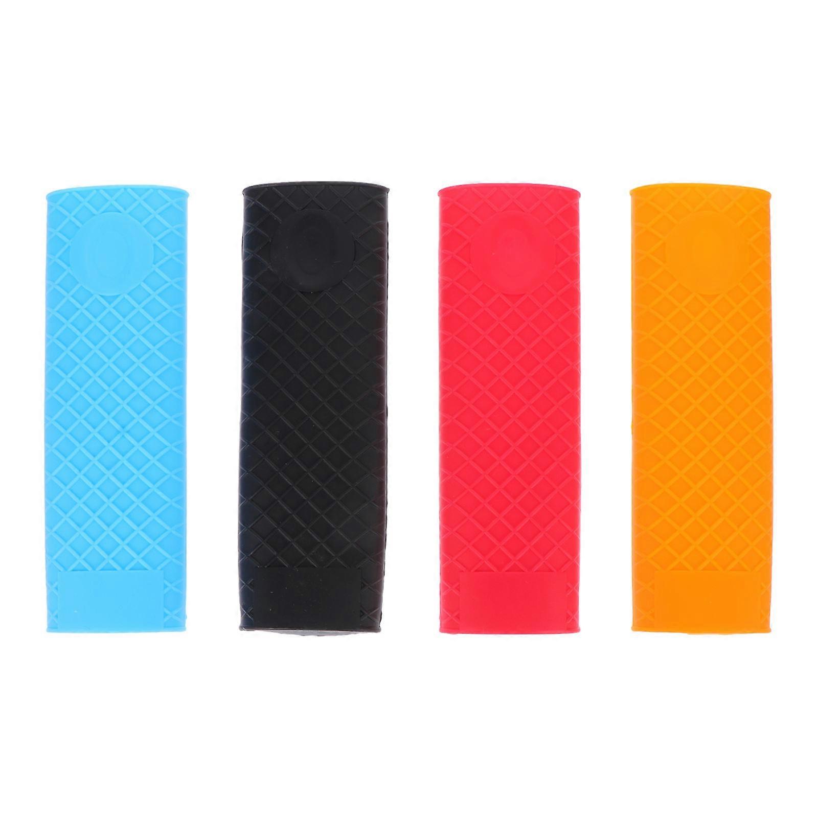 Silicone Pot Handle Cover For Household Users Red 15.6X5CM Insulation 4Pack