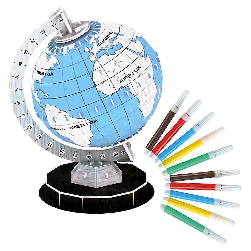 3D Globe Puzzle for Kids Educational Toy 1Set Globe Model Puzzle