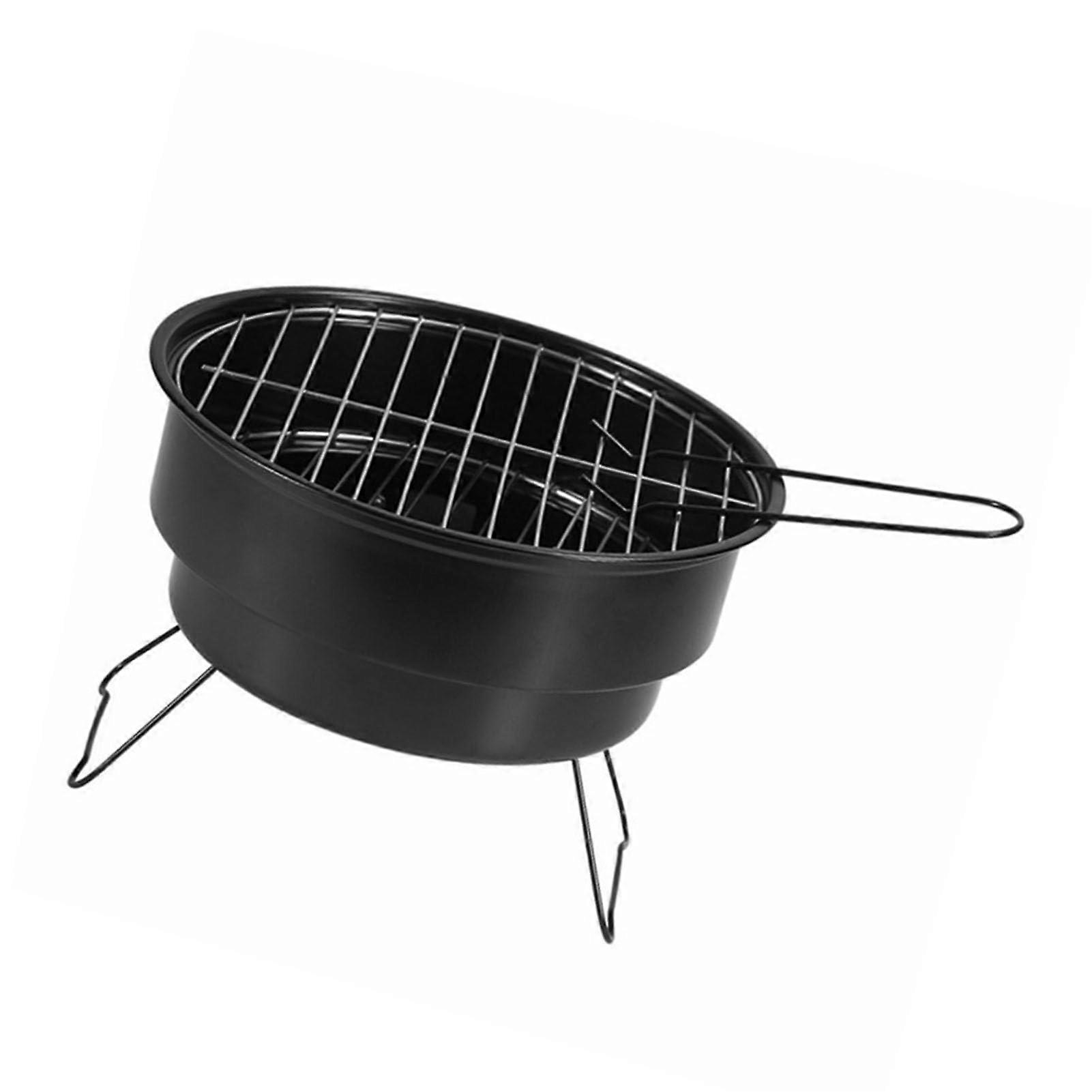Portable Charcoal Grill for Camping Picnic BBQ, Foldable Sturdy Outdoor Cooking