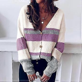 26-27 Stylish and Versatile Women's Knit Cardigan, Refined Design Showcasing Elegance