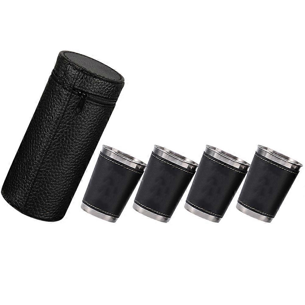 Stainless Steel Wine Cup for Camping 1Set Reusable Stackable Drinking Cups