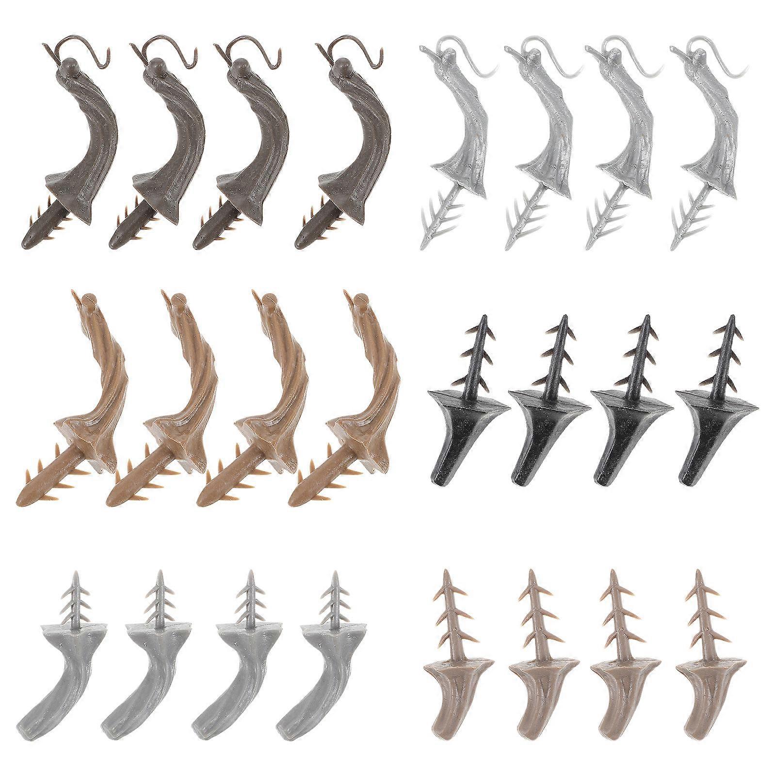 Pumpkin Stem Plastic Halloween Decor for DIY Use 24Pcs Simulation Pumpkin Stems