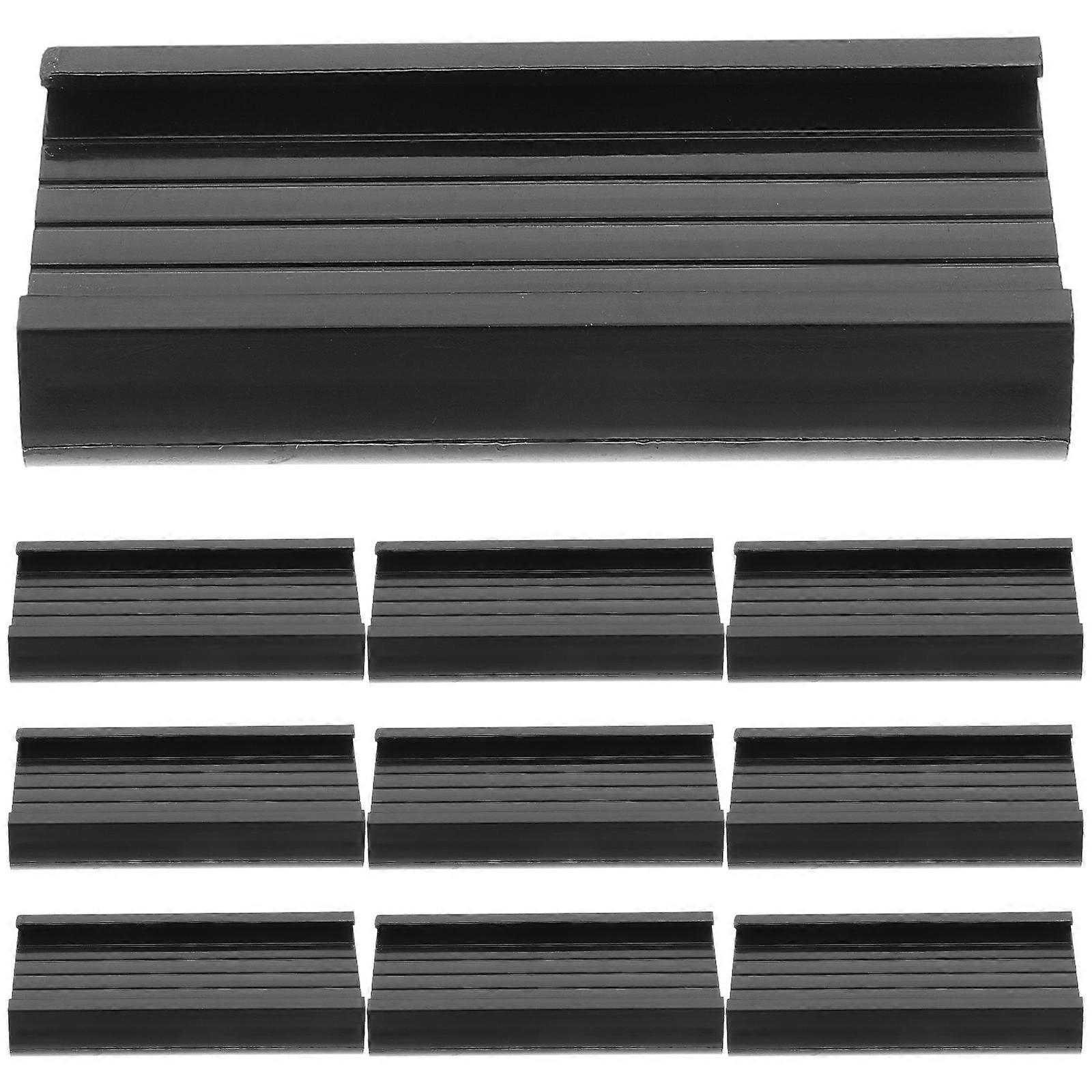 OUNONA 10Pcs Label Holders for Shelf Retail Sign Display Merchandise Price Tags Holder Stand