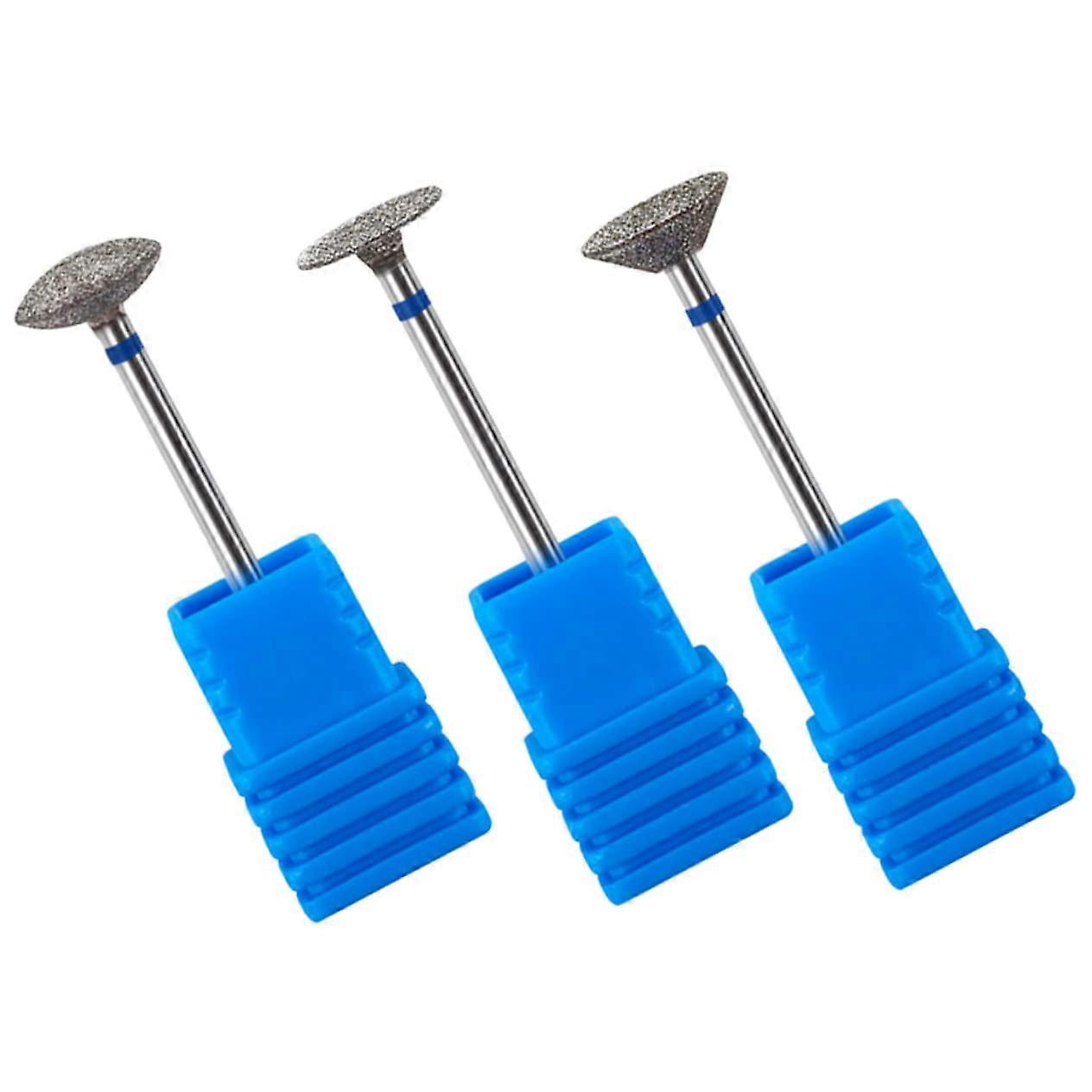 3Pcs Cuticle Nail Drill Bits for Precise Cleaning and Durable Manicure at Home or Salon