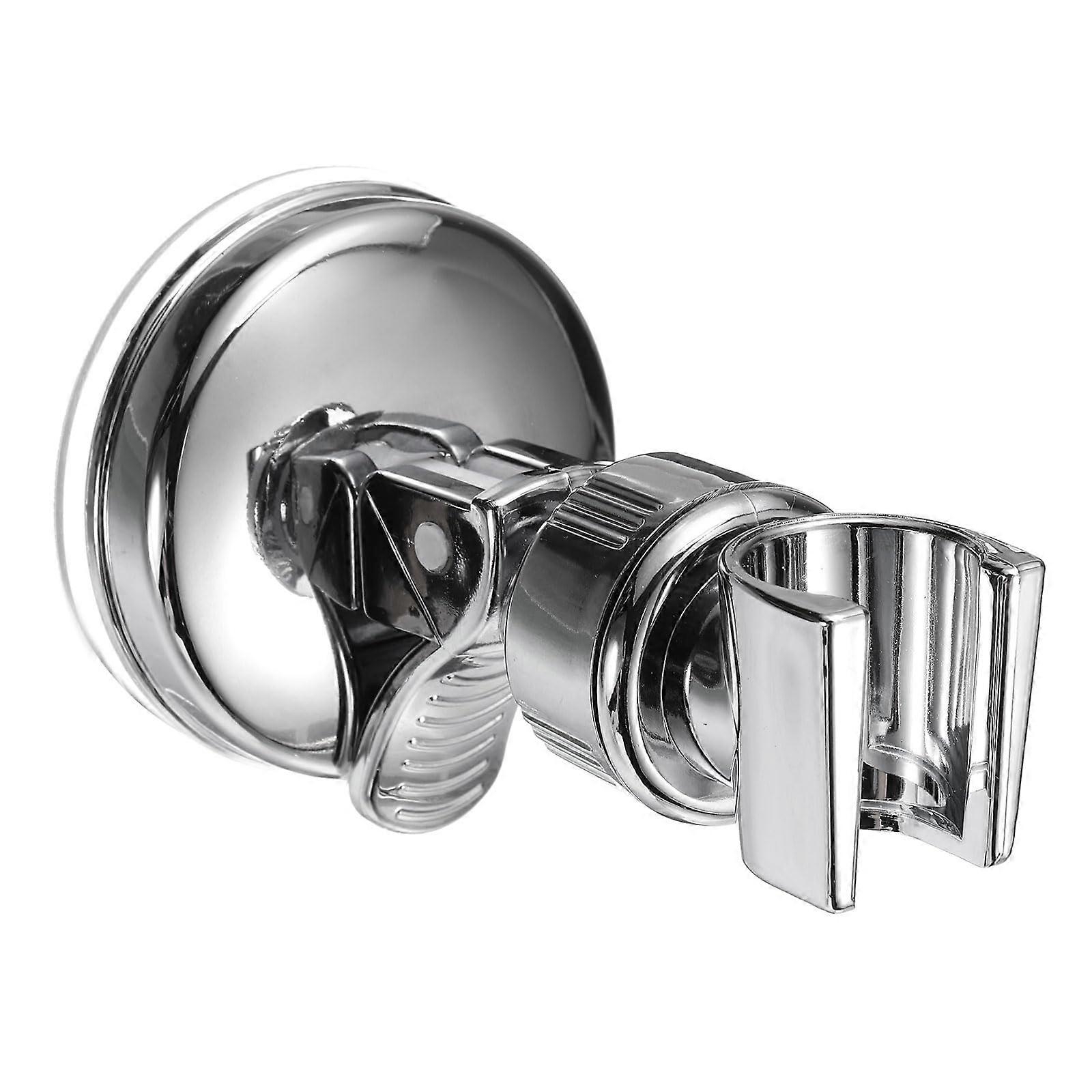 Adjustable 360° Rotating Suction Cup Shower Head Holder Wall Mounted for Bathroom Silver