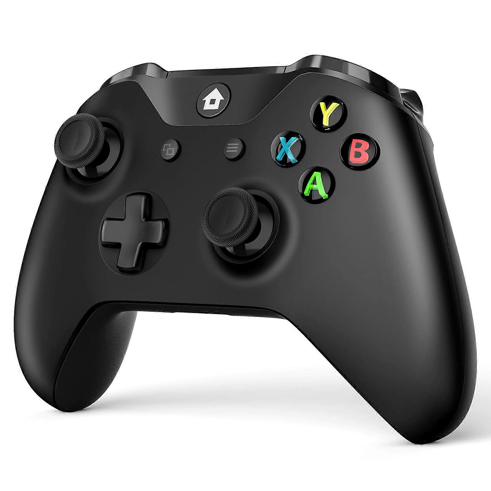 Wireless Controller for Xbox One with Headset Jack, Ergonomic Grip, Vibration Feedback, Black