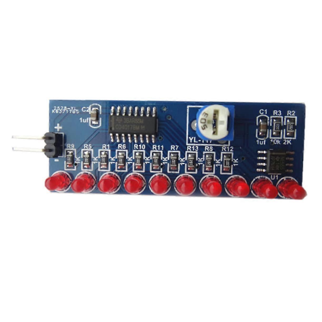 DIY Electronic Kit with Bright LED Lighting, NE555 CD4017 Chaser Board, SMD Solder Practice
