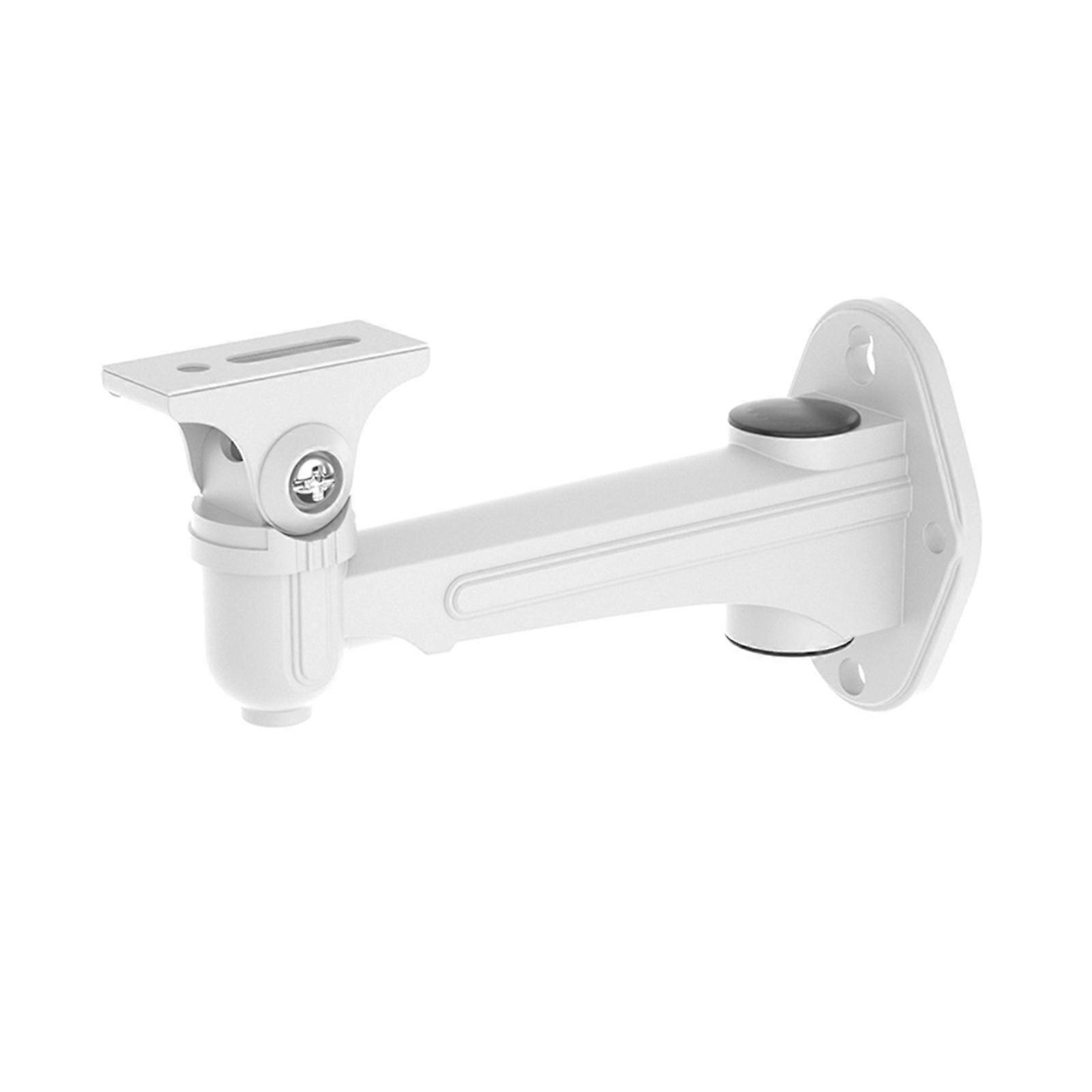 Wall Mount Security Camera Bracket Adjustable Indoor Outdoor CCTV Camera Holder (White)