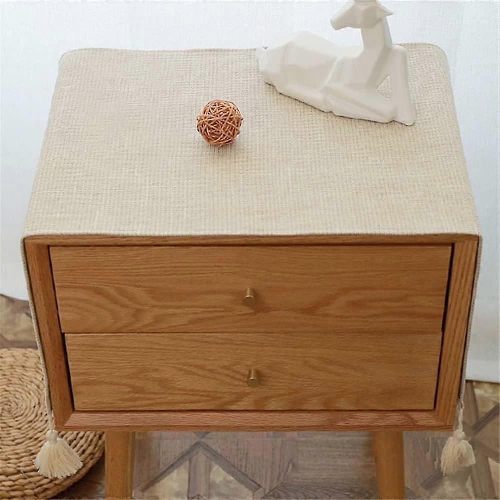 Simple Bedside Table Cover Cloth Nightstand Tablecloth Small Square Tablecloth