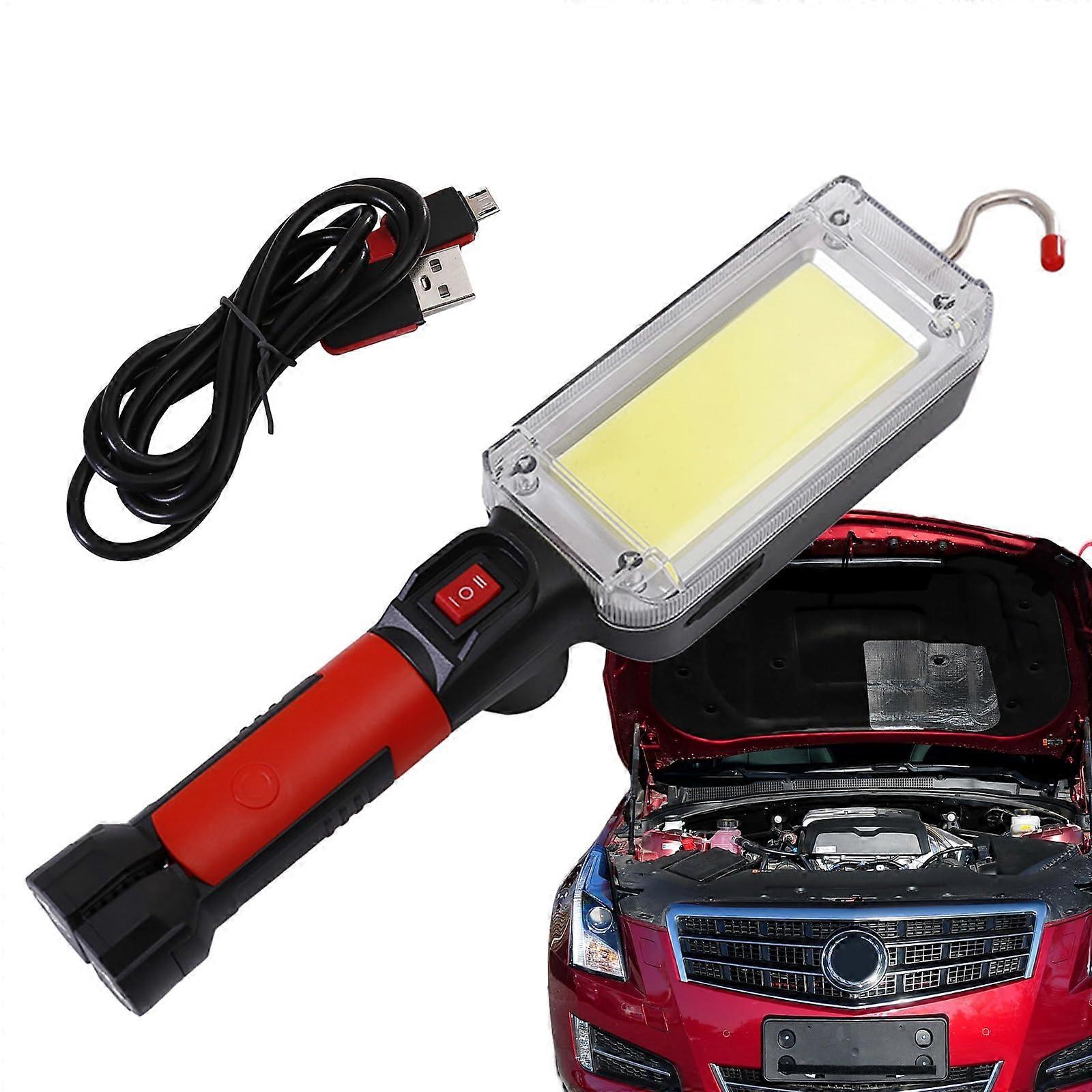 Rechargeable LED Flashlight with  Brightness Magnetic Base and USB Fast Charging for Camping