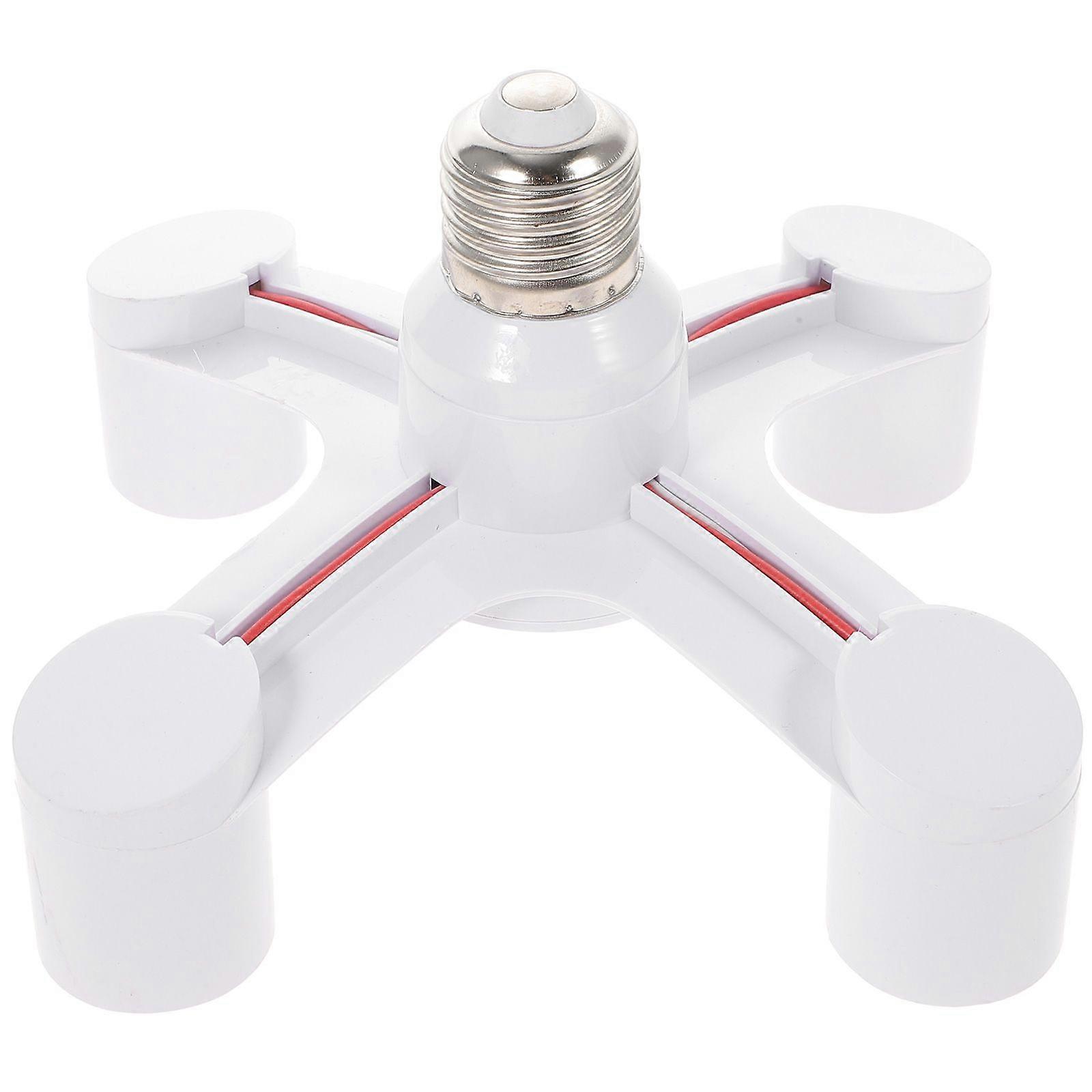 Fitting Splitter Lampfitting 4-taks Adapter E26/E27 Gloeilamp Extender