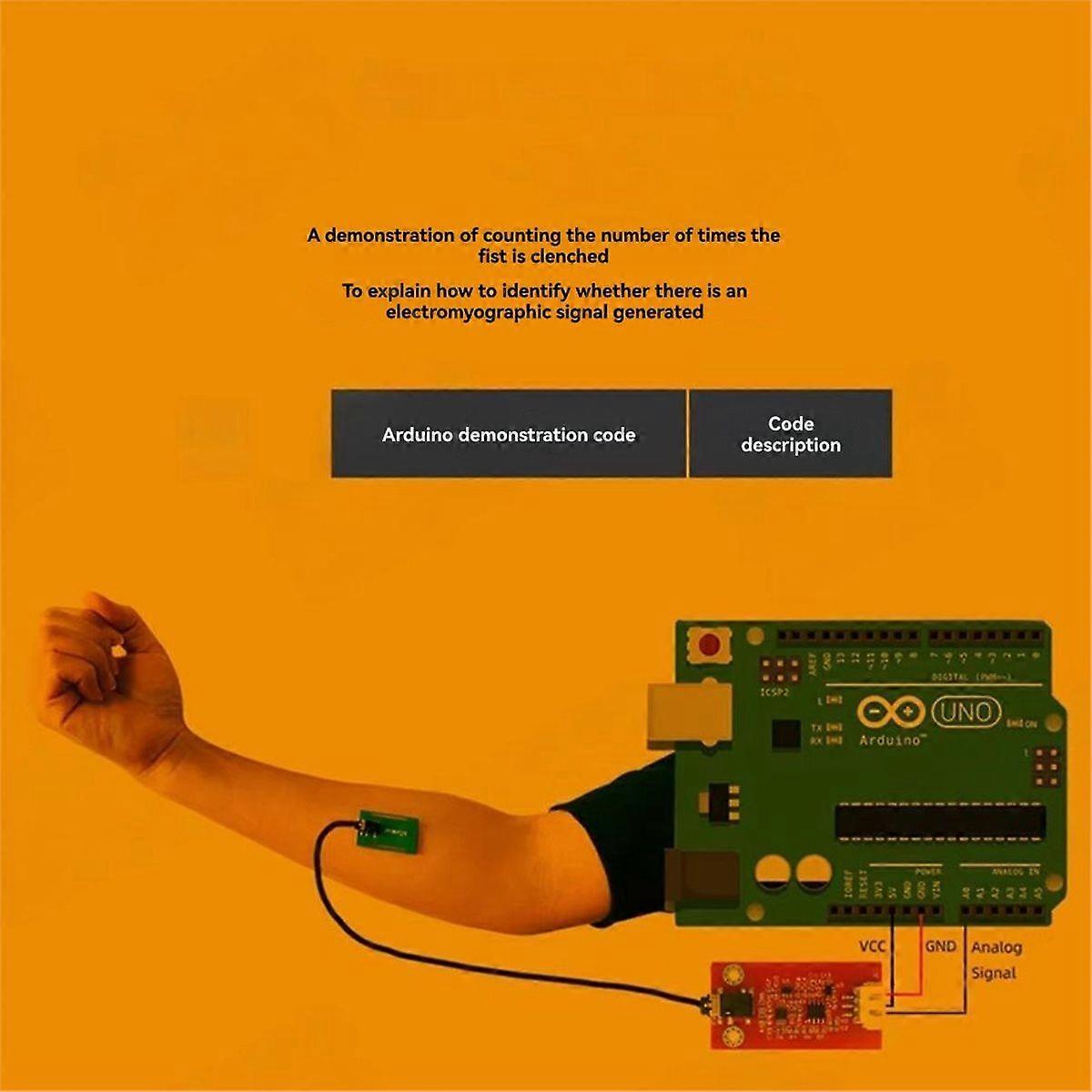 Single Conduction Muscle Electric and Electromyography Sensors Kit