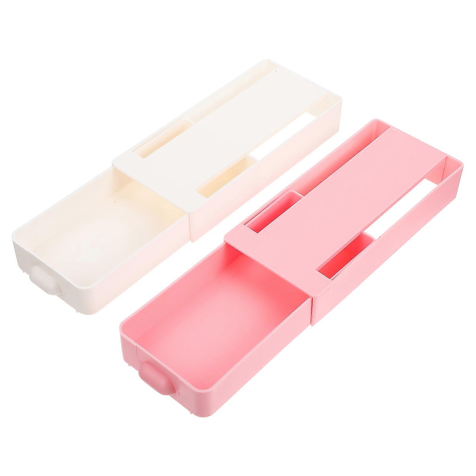 Desk Bottom Storage Box Drawer Type Organizer for Home 6Pcs