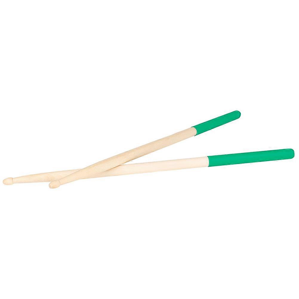 Maple Non-Slip Drum Sticks 5A Drumsticks for Drum 1Pair Green
