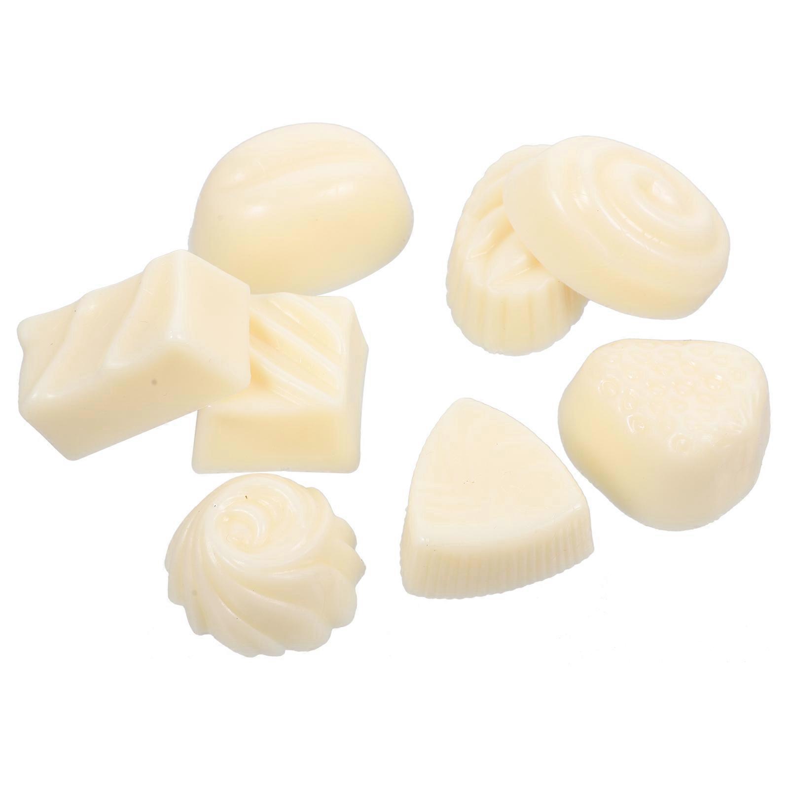 Simulated Chocolate Prop Models White Fake Chocolate Decoration 16Pcs