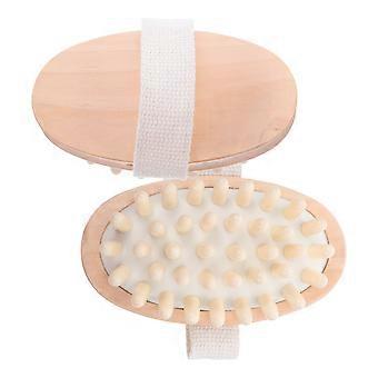 2pcs Scalp Massager Shampoo Brush Wooden Wet And Dry Hair Washing Brush Manual Scalp Scrubber Shower Exfoliator For Dandruff Removal