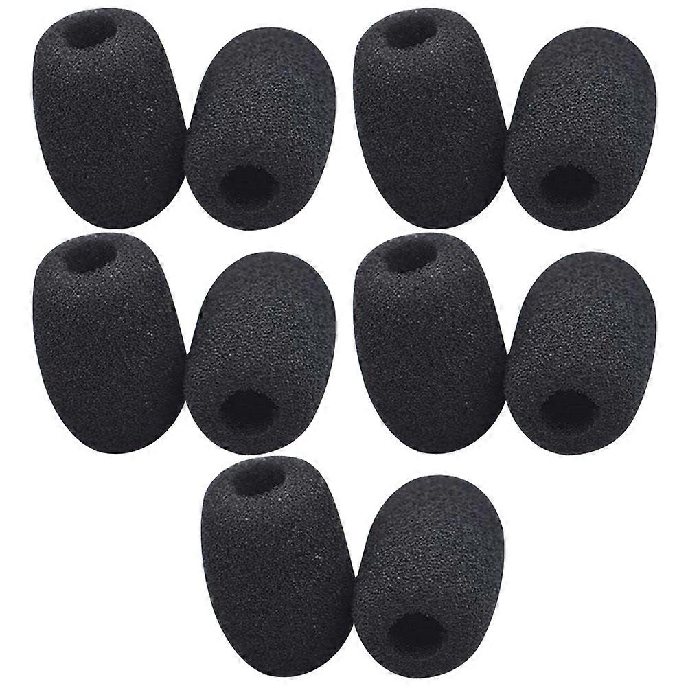 10pcs Microphone Windscreen Mic Covers Lapel Headset Microphone Windscreen Covers
