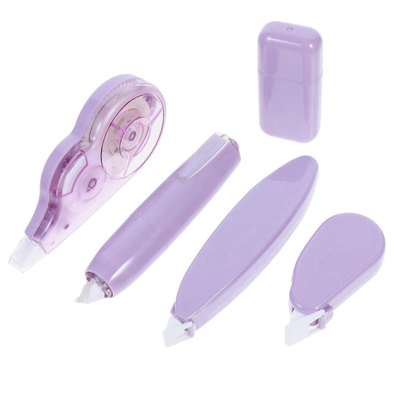 Multifunction Correction Tape Set Portable with Roller 5Pcs for Study and Work