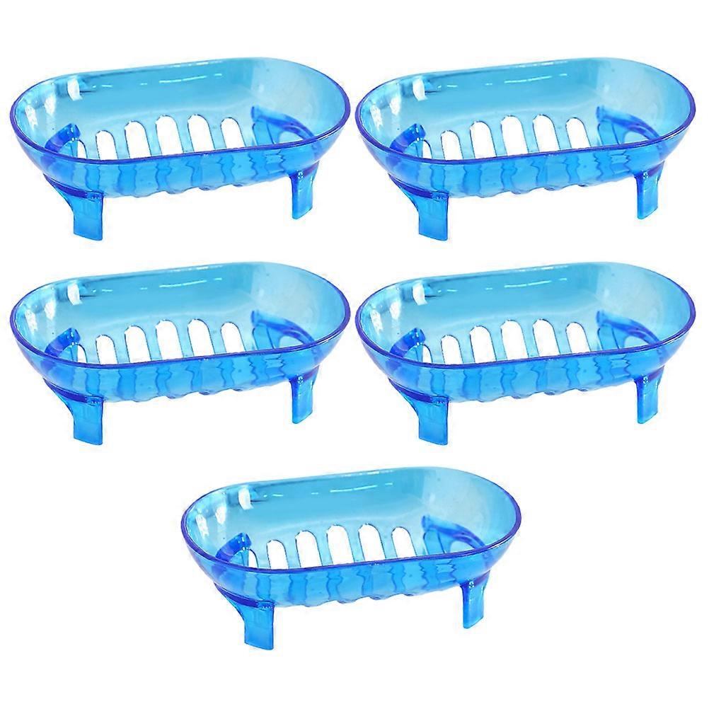 Plastic Soap Case Soap Storage Tray for Storage 15Pcs Blue