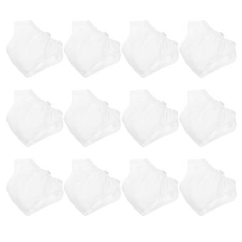 Conjunto de 12 peças de roupa íntima e vestido branco para boneca, ideal para brincar de faz de conta.