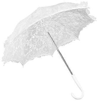 White Kids Performance Umbrella Lace Decorative Umbrella Mini for Decor