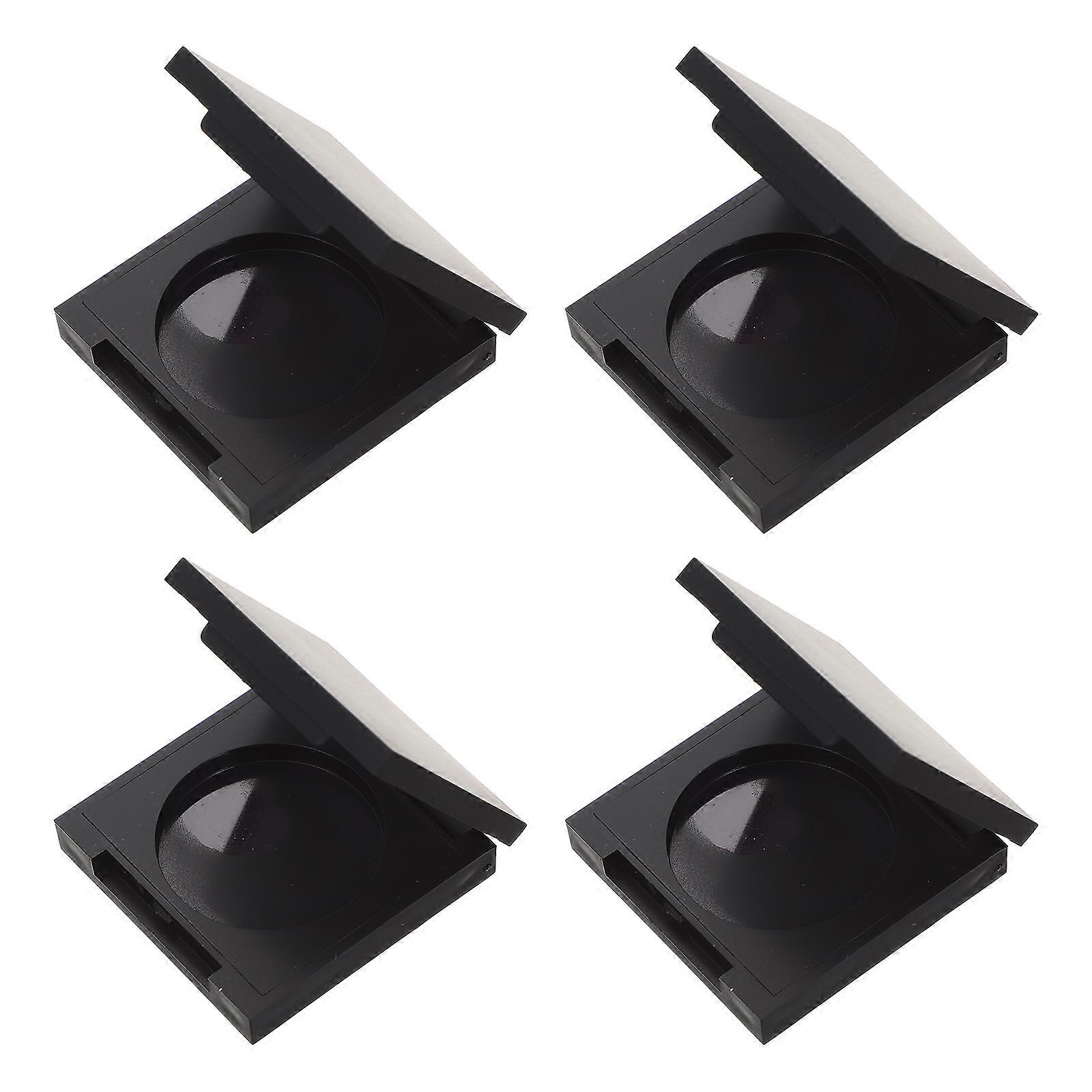 Black Eyeshadow Cases for Makeup Highlight Powder Sample Containers 4Pcs
