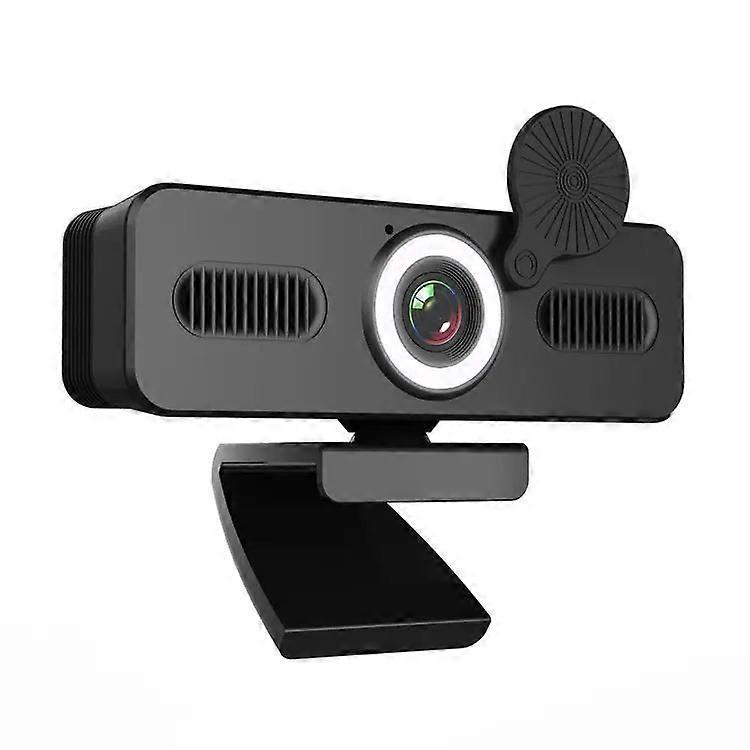 1080P LED Ring Light Mic USB Webcam