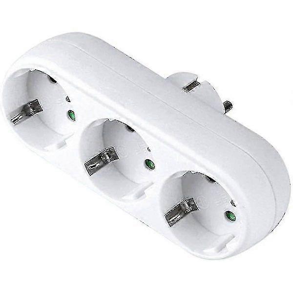 3-way socket adapter, 3-way socket for wall or table 16a/250v