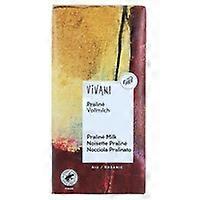 Milk chocolate with organic praline 100 g