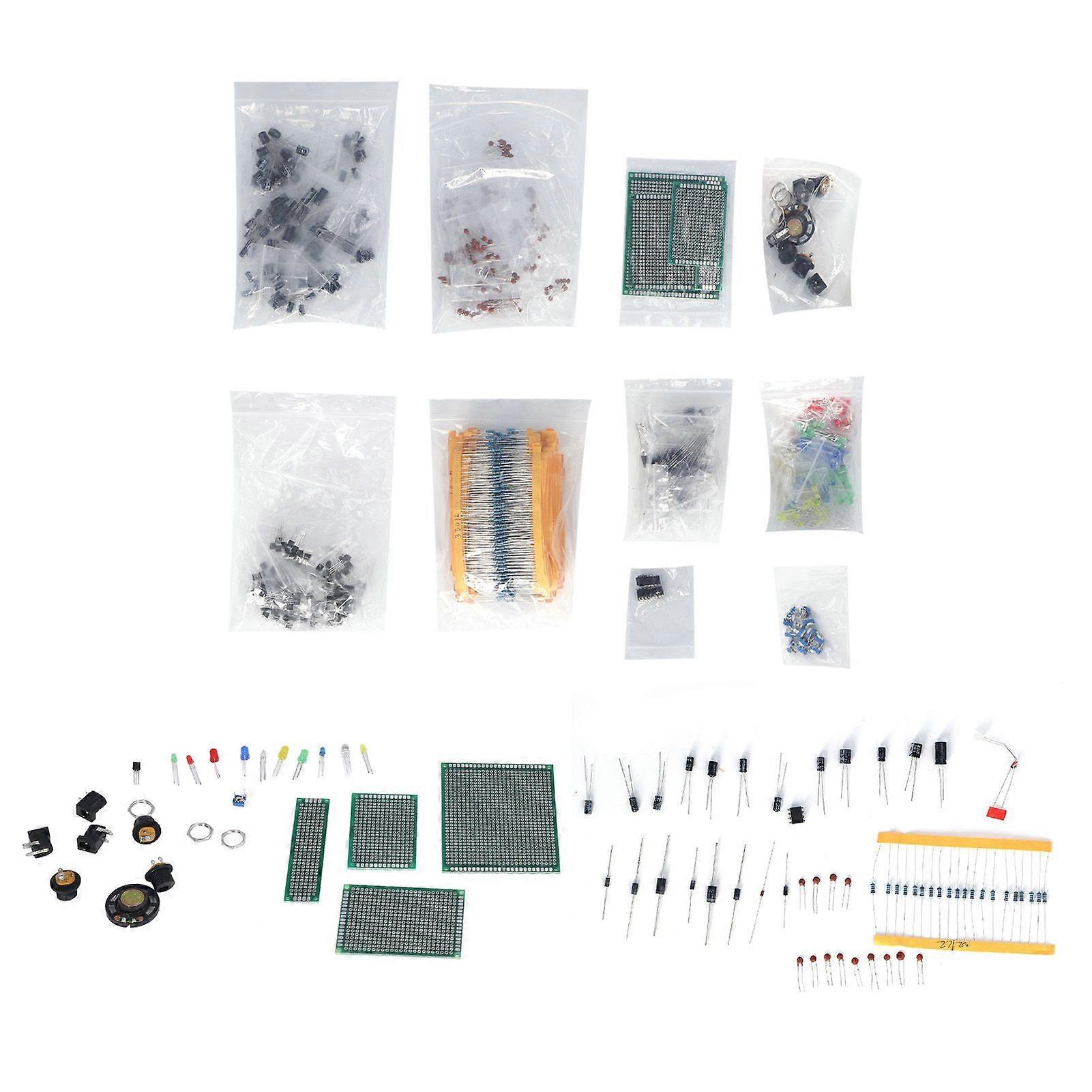 Electronic Component Kit PCB LED Diode Electrolytic Capacitor Resistor Transistor Set for R3