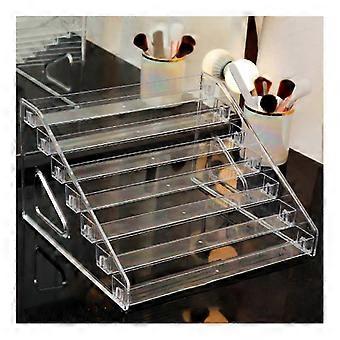 Makeup Organizer Clear MultiLayer Desktop Lipstick and Nail Polish Storage Plastic Display Rack