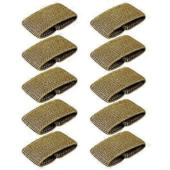 10 Pcs Elastic Belt Loop Holder Keepers Tactically Retainers Band Organizers compatible with Service Durable
