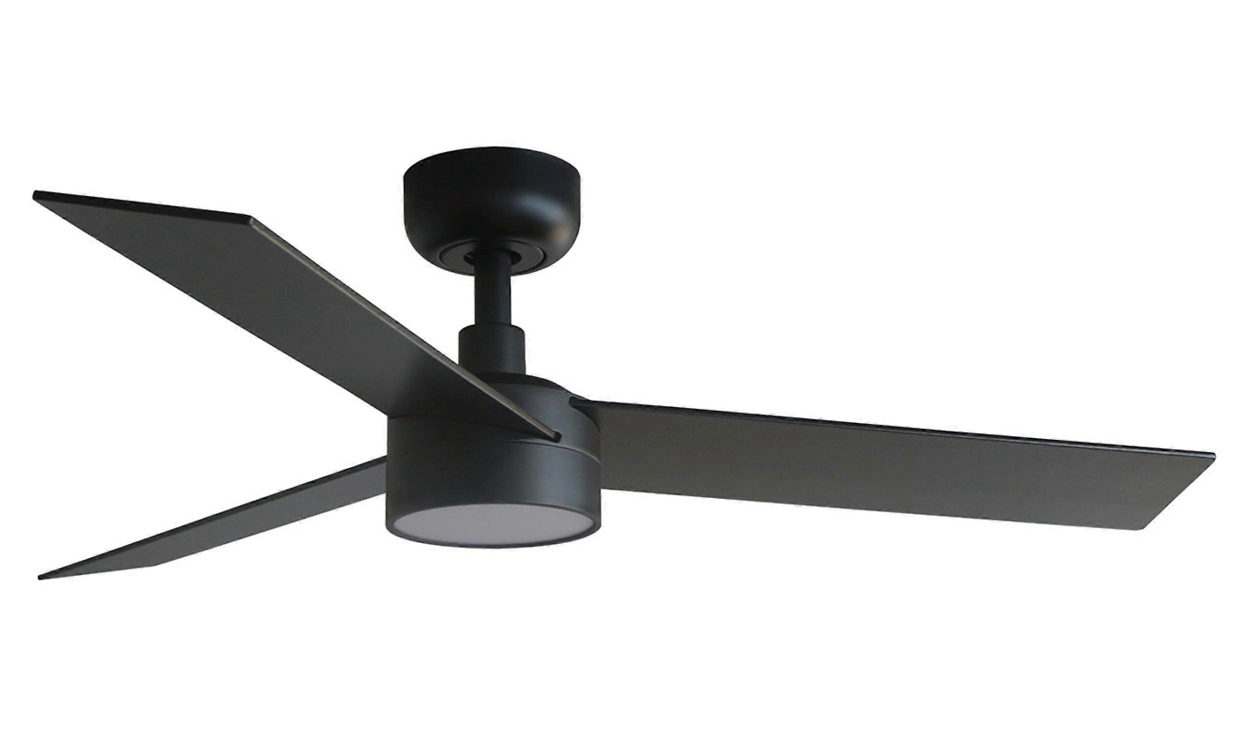 DC Ceiling Fan Rudder S Black with LED