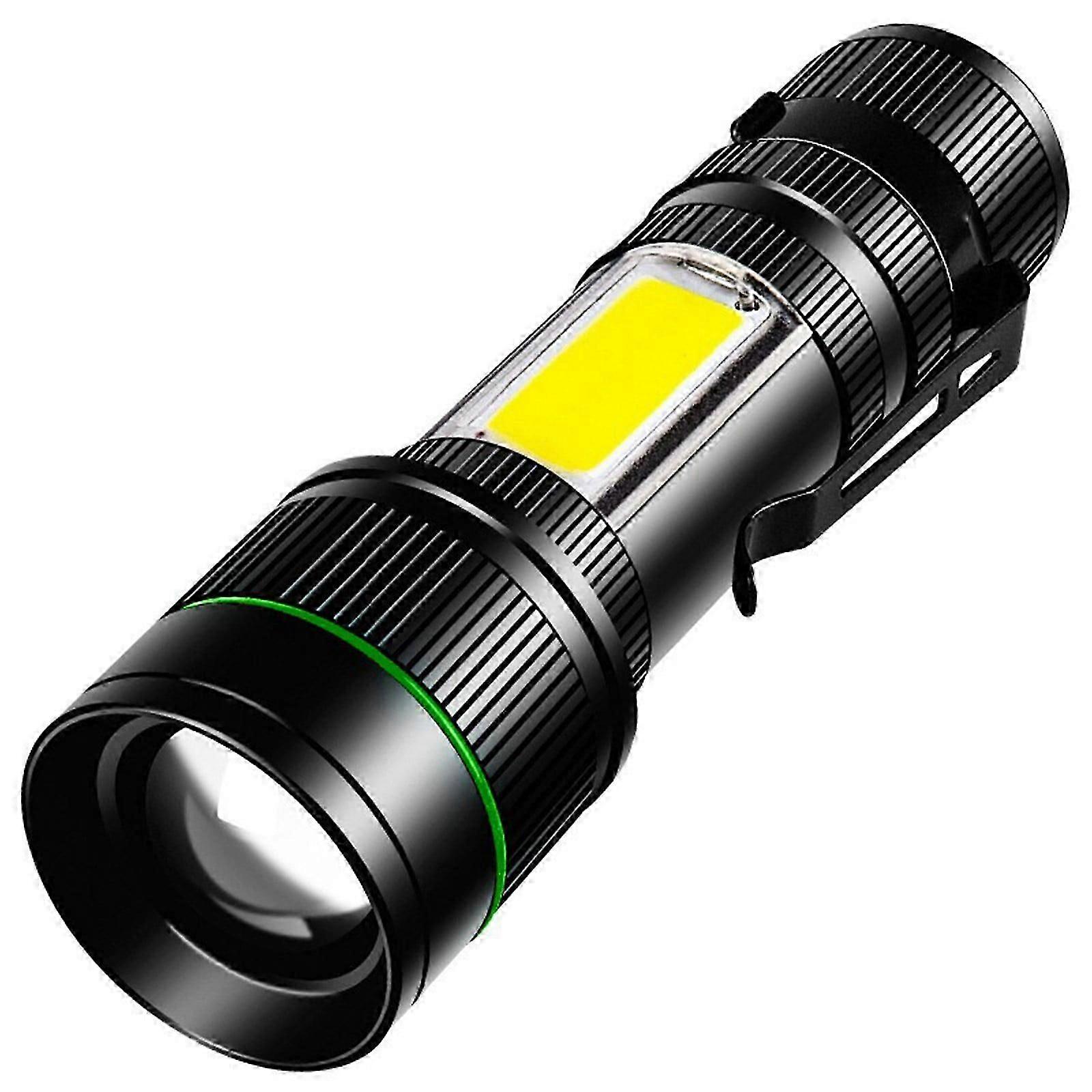 Portable Multifunctional LED Flashlight with Tail Magnet USB Charging