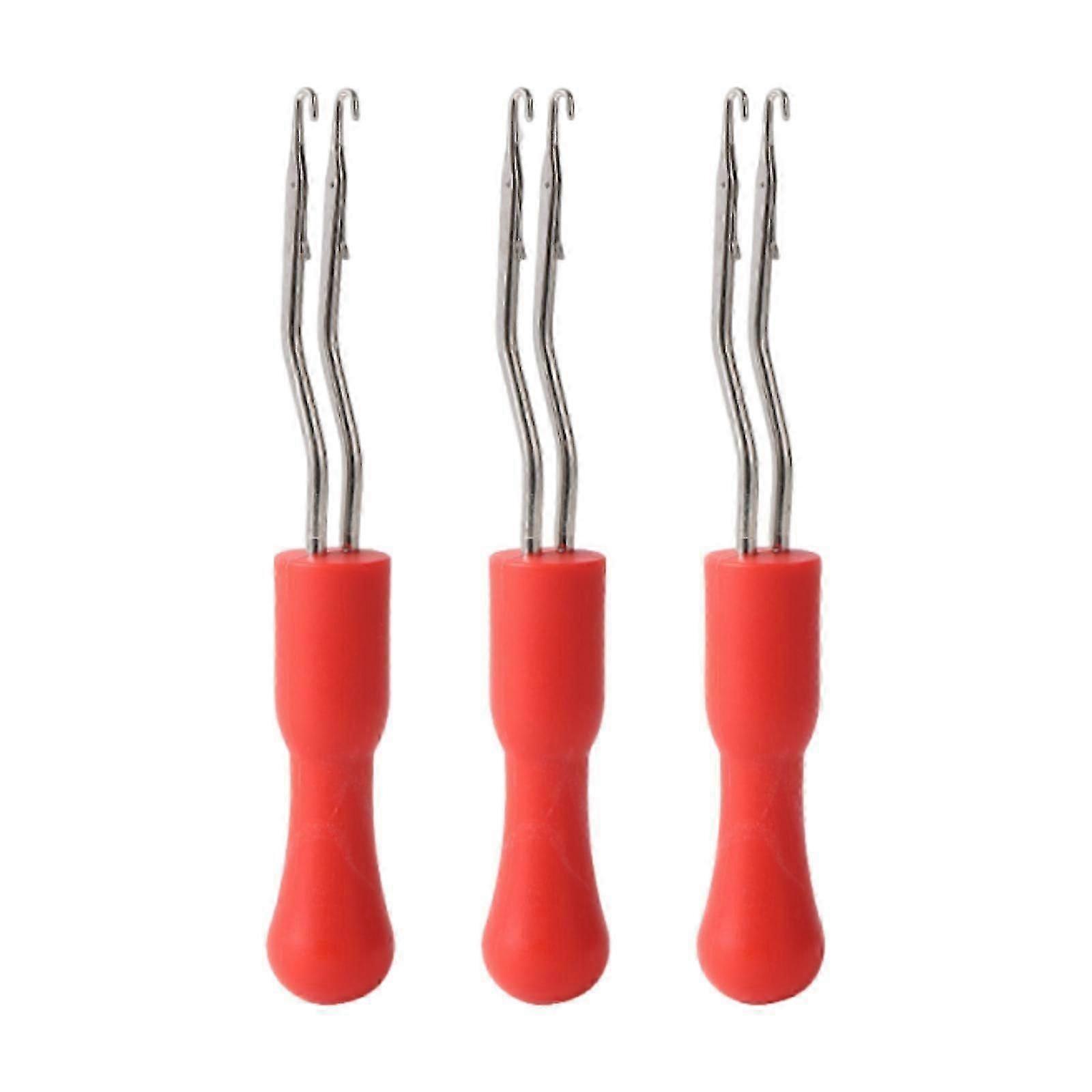 3x Latch Hooks Multifunctional for Carpet Making for Craft Suplies Knitting