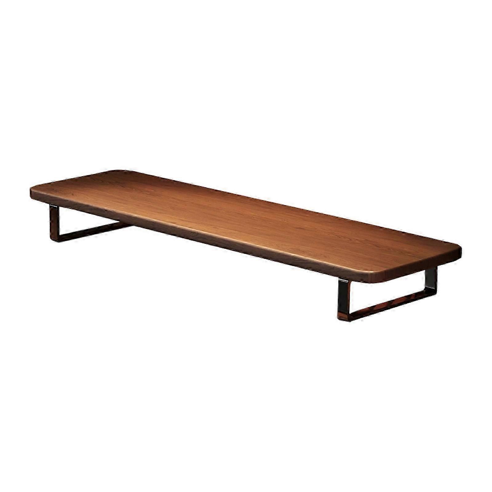 Ergonomic Height Computer Desk Stand Risers with Smooth Surfaces AntiSlip Base Enhances Workspaces Space Efficiency  Brown 26-27