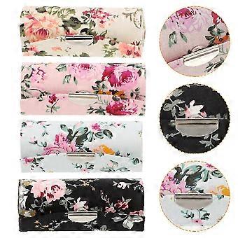 Lipstick Case with Mirror Cloth Organizer compatible with 4Pcs Assorted Colors