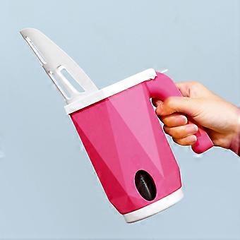 Cat Litter Shovel Detachable Portable Large Capacity Integrated Litter Scooper with Litter Box for Cats Kitten Red  26-27