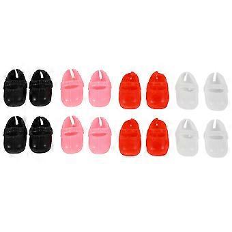 8 Pares Bonitos Decorativos Mini Boneca Sapatos para Bonecas Acessórios de Fantasia para 17 cm Bonecas e Menina Bonecas Sapatos Baixos Sapatos de Boneca