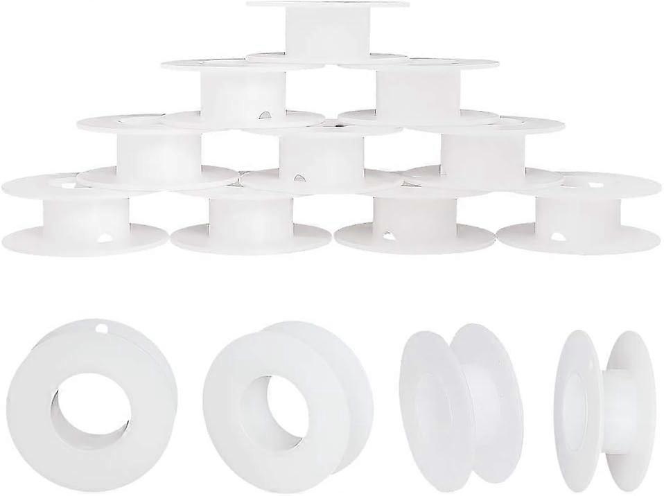 20pcs 3 Inches Plastic Empty Spools Wire Spools Thread String Bobbin for Craft Thread Cord Rope Wire Rope Chain