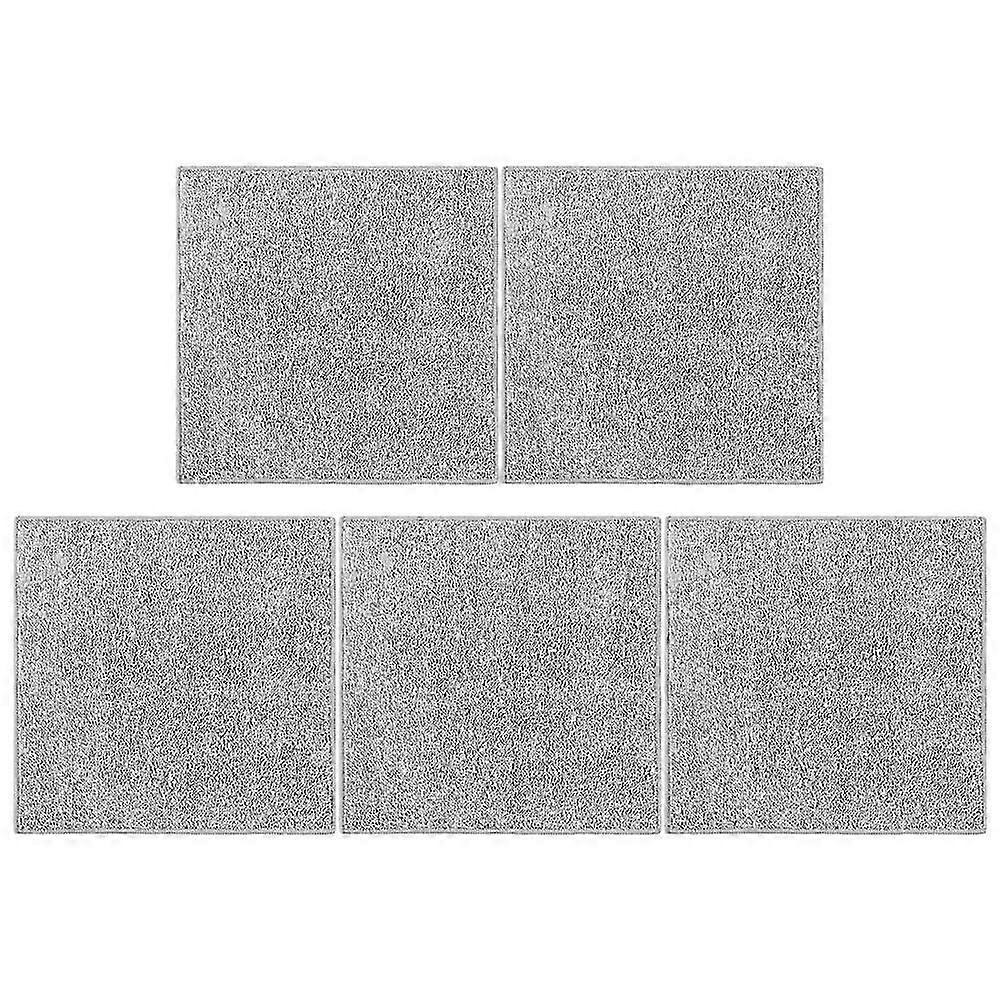 Double-Sided Cleaning Rag 10 Pcs Great For Housework 25X25CM Grey Absorbent Functionality