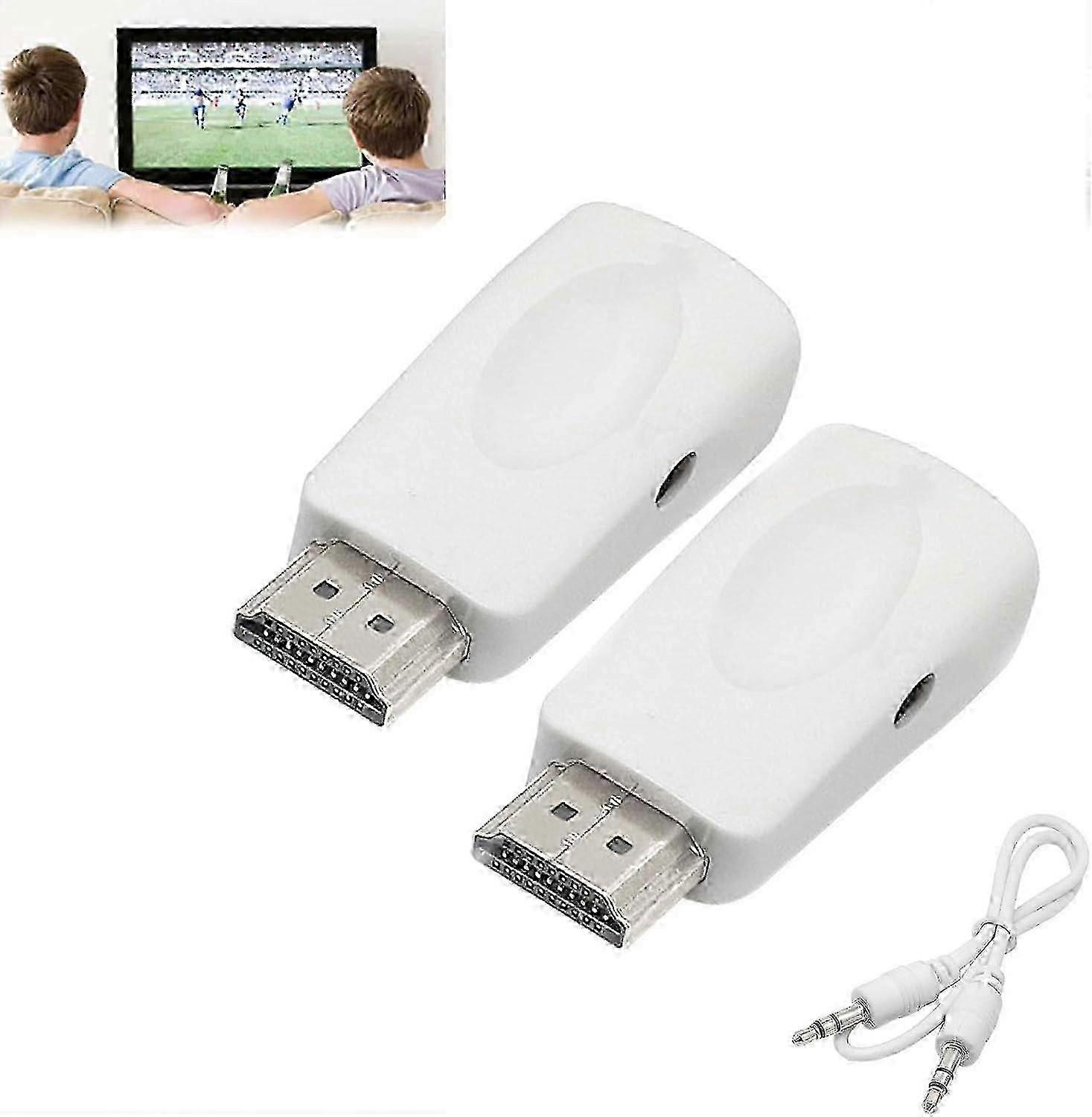 Tv streaming device, hdmi converter wireless display adapter,2pcs white [MI]