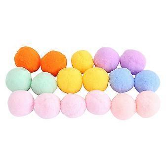 Pet Supplies for Cat Playing 36Pcs Colorful Plush Cat Balls