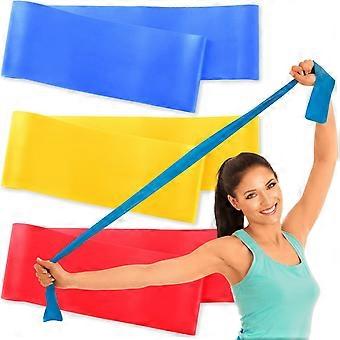 Widerstandsbänder mit Anleitung und Tragetasche – Latexfreies Fitnessband für Training, Physiotherapie, Rehabilitation, Dehnung, Yoga und Pilates